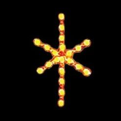 2 1/2' 2D Silhouette Star Tree Topper, LED