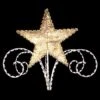 5' 3D Star And Scroll Tree Topper, LED