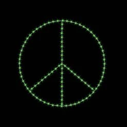 8' Peace Symbol, LED