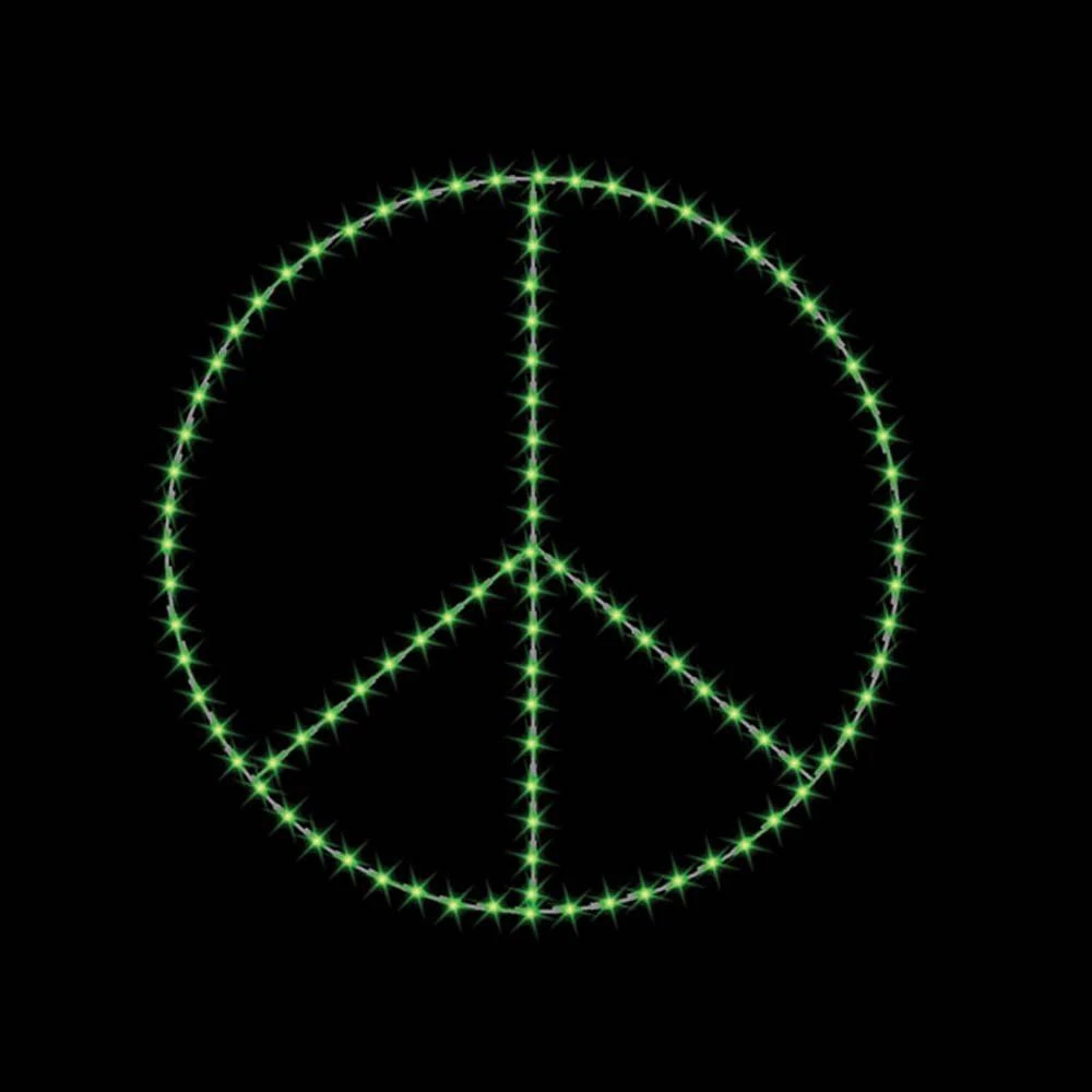 8' Peace Symbol, LED 1 8' Peace Symbol, LED