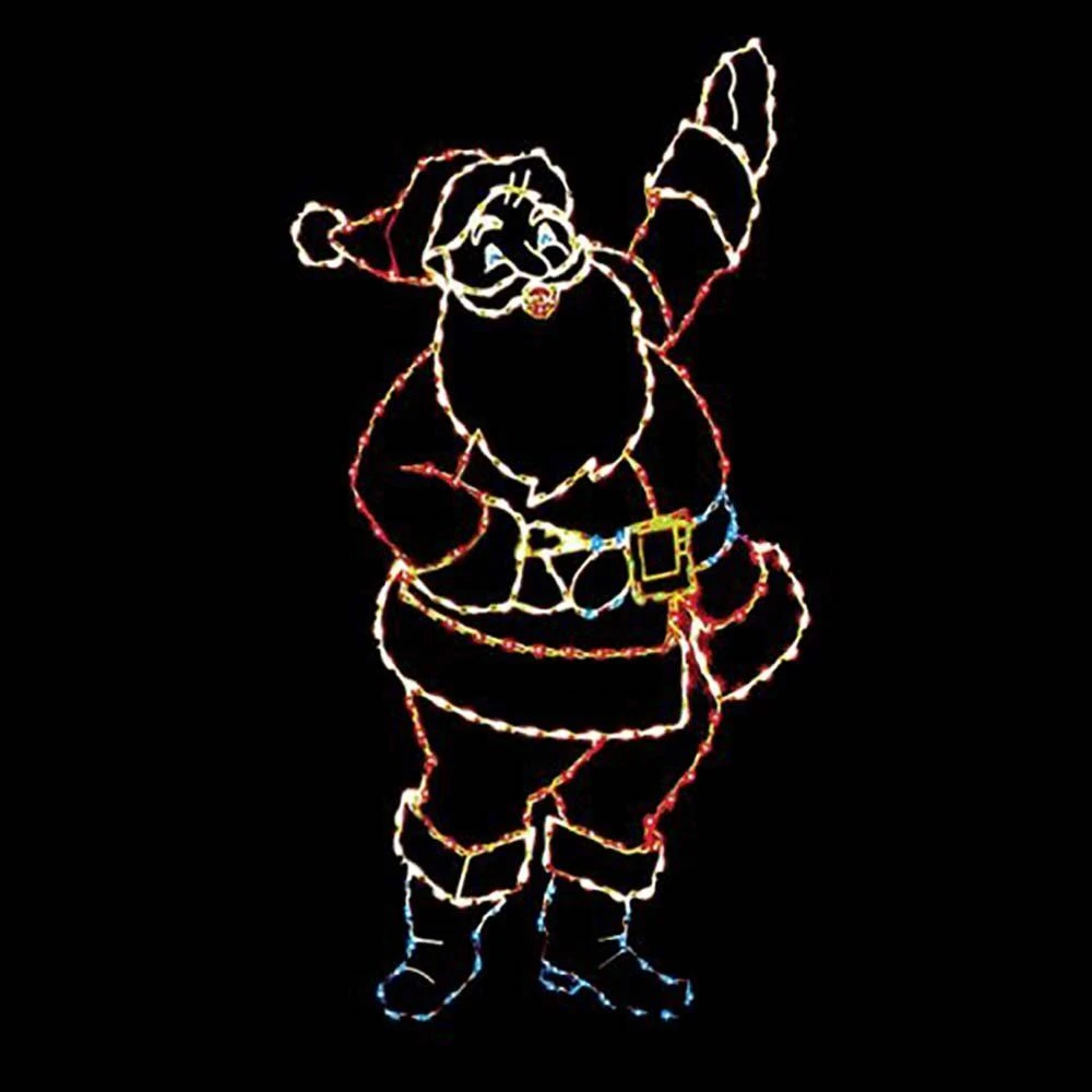 9 1/2' Silhouette Santa, LED 1 9 1/2' Silhouette Santa, LED