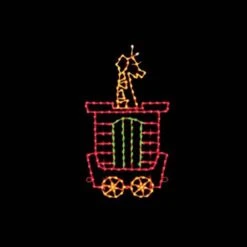 9' Silhouette Giraffe Car, LED