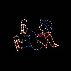 4' Victorian Boy Skater Falling, LED