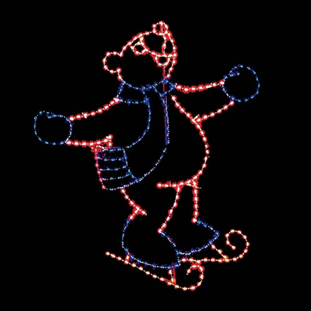 11' Skating Bear, LED 1 11' Skating Bear, LED