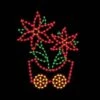 7' Silhouette Poinsettia Car, LED