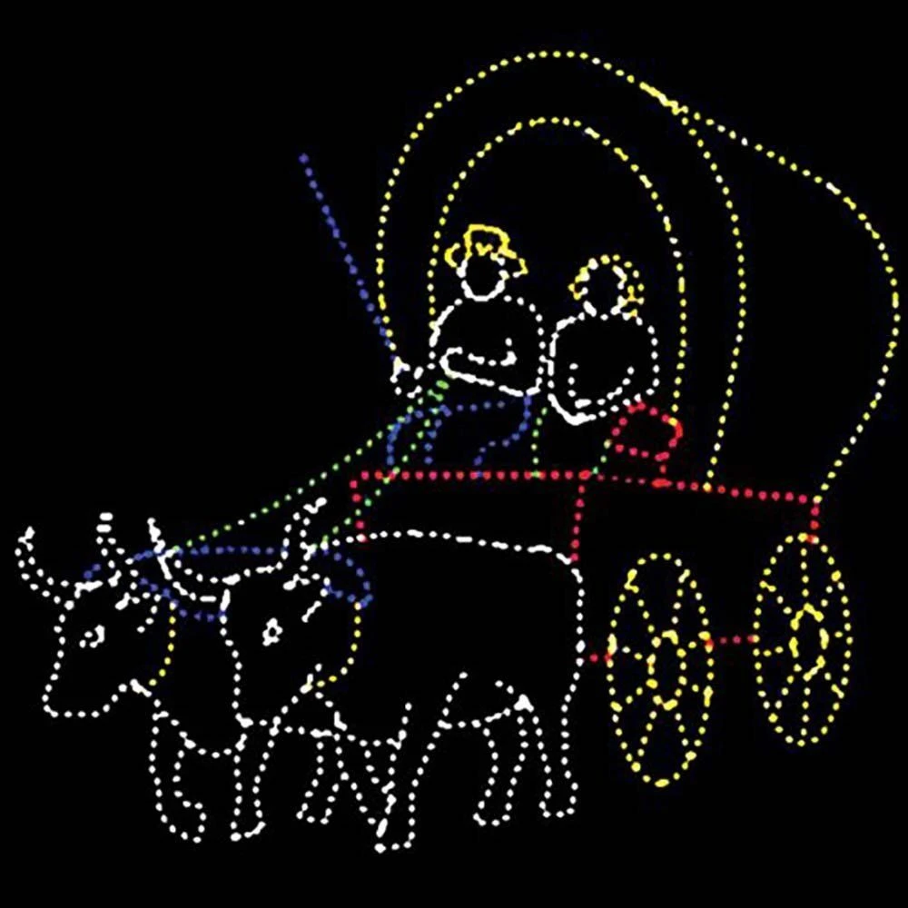 12' Covered Wagon, LED 1 12' Covered Wagon, LED