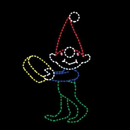 9' Elf With Sponge, LED 1 9' Elf With Sponge, LED