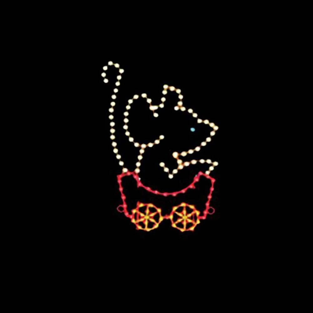 7 1/2' Silhouette Mouse Car, LED 1 7 1/2' Silhouette Mouse Car, LED