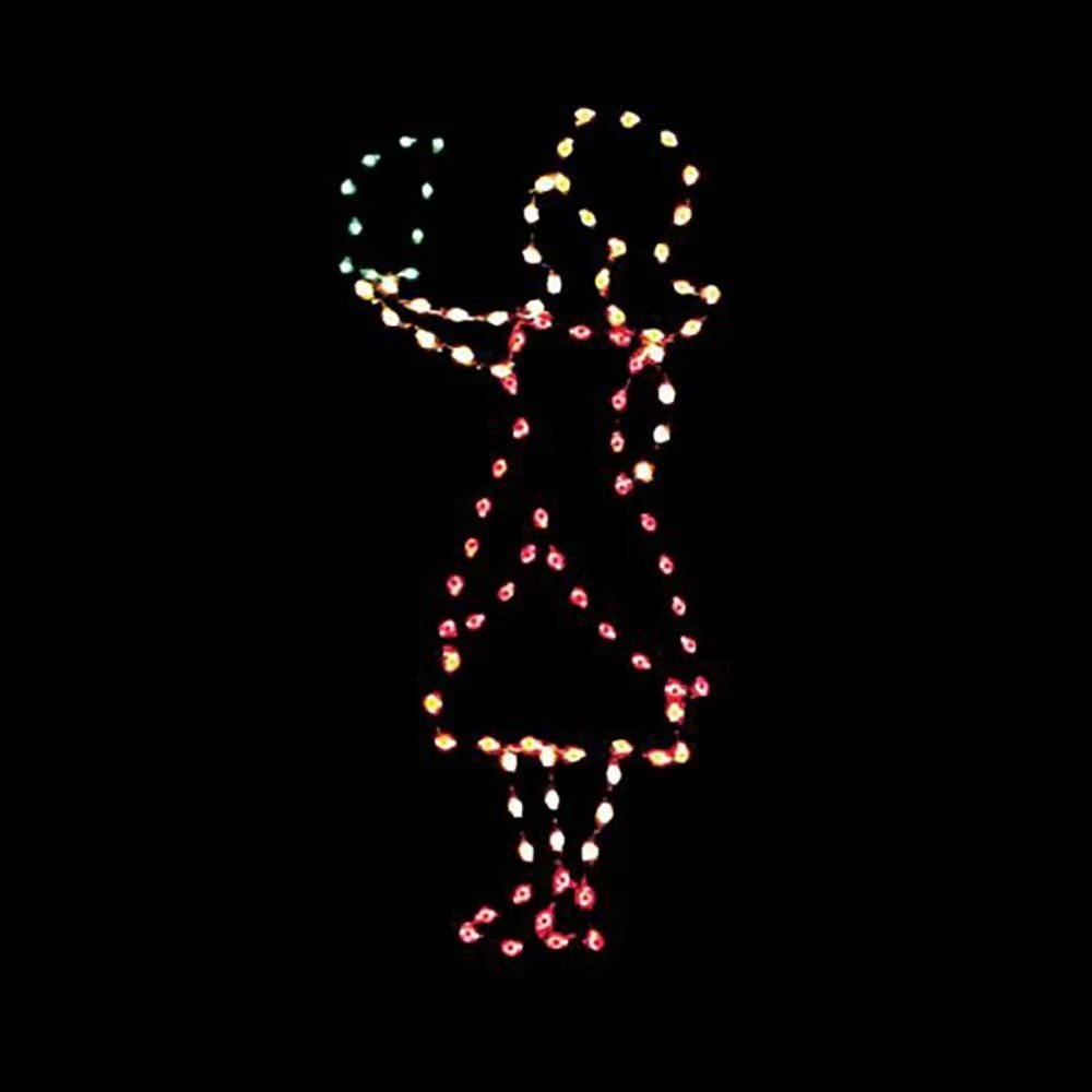 6' Victorian Caroler Girl, LED 1 6' Victorian Caroler Girl, LED