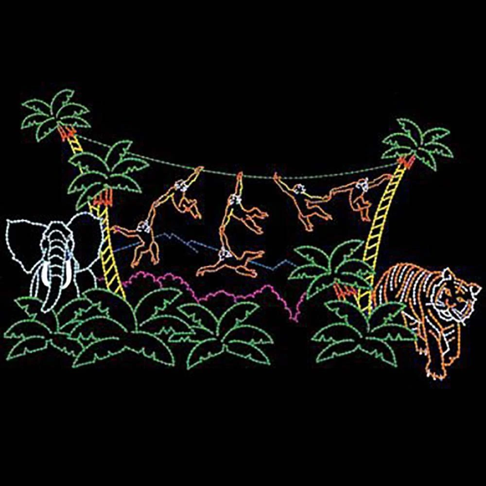 26' X 45' Animated Monkey Jungle, LED 1 26' X 45' Animated Monkey Jungle, LED