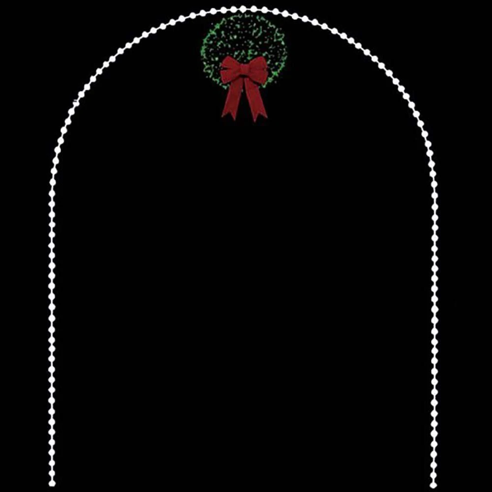 10' X 8' Arch With Kissing Ball, LED 1 10' X 8' Arch With Kissing Ball, LED