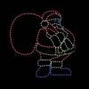 10' Santa With Gift Bag, LED