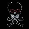 5' Skull & Cross Bones, LED