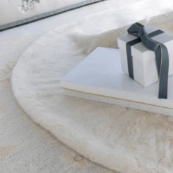 King Of Christmas 72" King Snow Faux Fur Tree Skirt