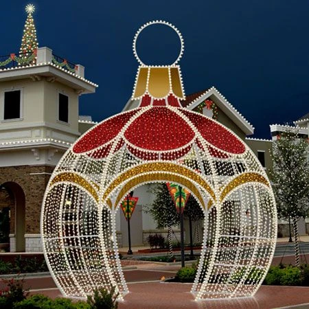 16' 3D LED Round Ornament Icon Walk Through 1 16' 3D LED Round Ornament Icon Walk Through