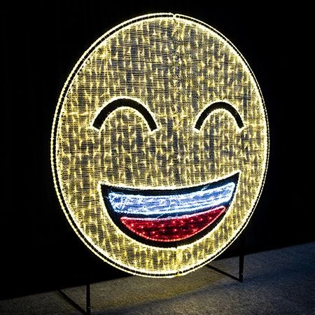 6' 2D LED Emoji Smiling 2 6' 2D LED Emoji Smiling - Image 2