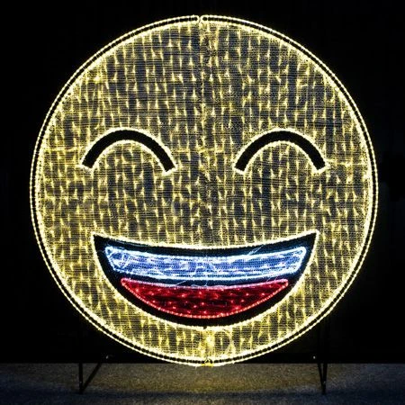 6' 2D LED Emoji Smiling 1 6' 2D LED Emoji Smiling