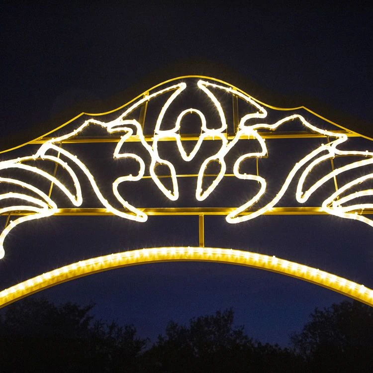 9.10' 2D Floral Christmas Frame - Photo Op Display 4 9.10' 2D Floral Christmas Frame - Photo Op Display - Image 4