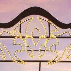 9.10' 2D Floral Christmas Frame - Photo Op Display 9 9.10' 2D Floral Christmas Frame - Photo Op Display -The King Of Christmas 2d 11012 e