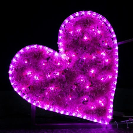 5.5' 2D LED Hearts - Red And Pink Twinkle 2 5.5' 2D LED Hearts - Red And Pink Twinkle - Image 2