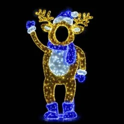 6' 8" 2D LED Papa Deer - Photo Op Display