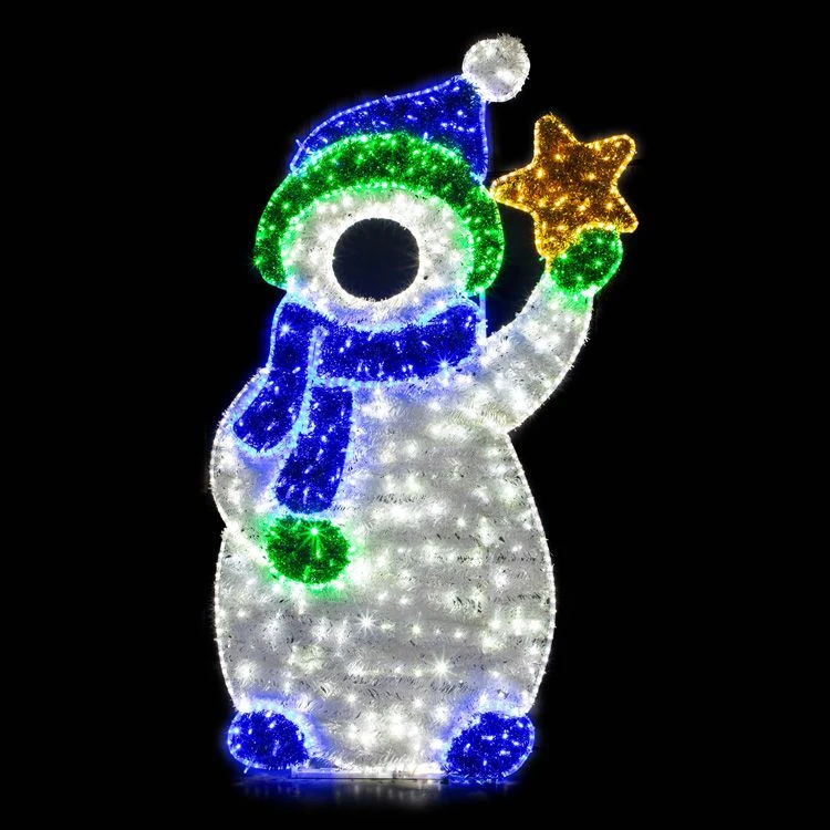 6.8' 2D LED Father Snowy - Photo Op Display 1 6.8' 2D LED Father Snowy - Photo Op Display