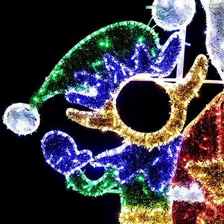 6' Santa, Elf And Reindeer With Presents 4 6' Santa, Elf And Reindeer With Presents - Image 4