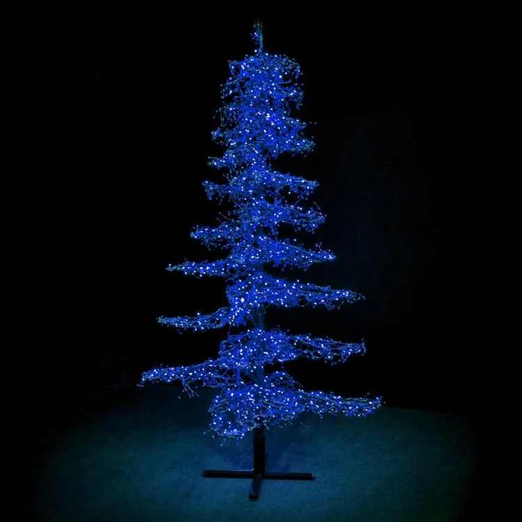 7' Ice Sculpture Christmas Tree - Blue 1 7' Ice Sculpture Christmas Tree - Blue