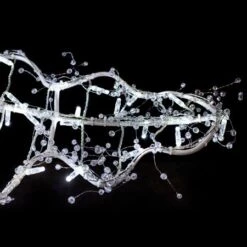 11' Ice Sculpture Christmas Tree - Pure White -The King Of Christmas 3d 11006 d