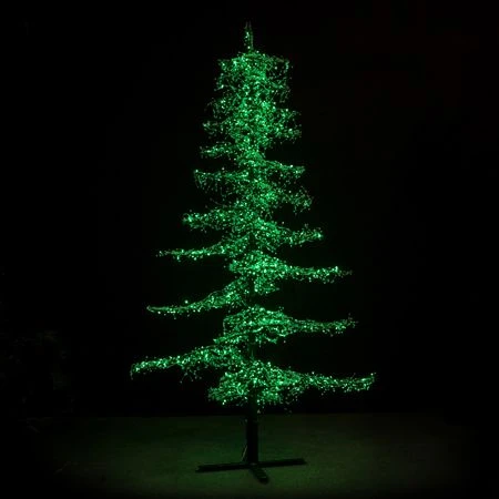 11' Ice Sculpture Christmas Tree - Green 2 11' Ice Sculpture Christmas Tree - Green - Image 2