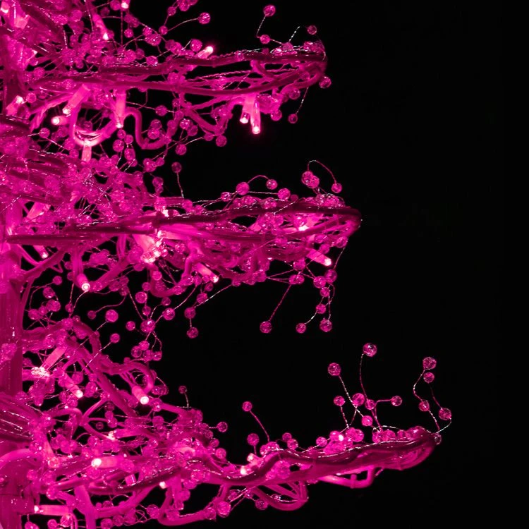 7' Ice Sculpture Christmas Tree - Pink 2 7' Ice Sculpture Christmas Tree - Pink - Image 2