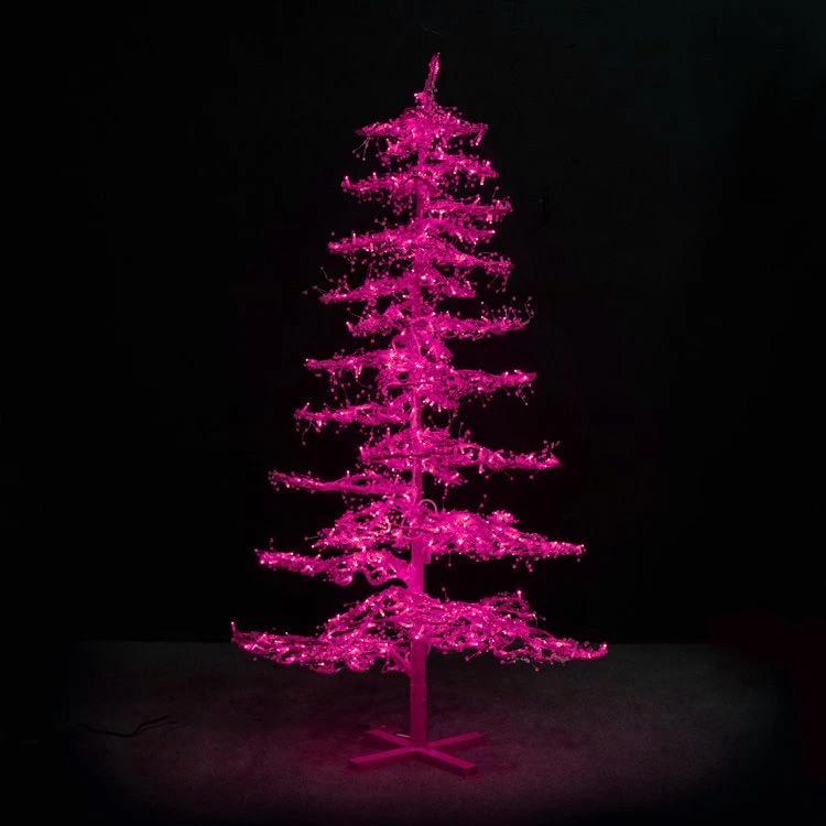 7' Ice Sculpture Christmas Tree - Pink 1 7' Ice Sculpture Christmas Tree - Pink