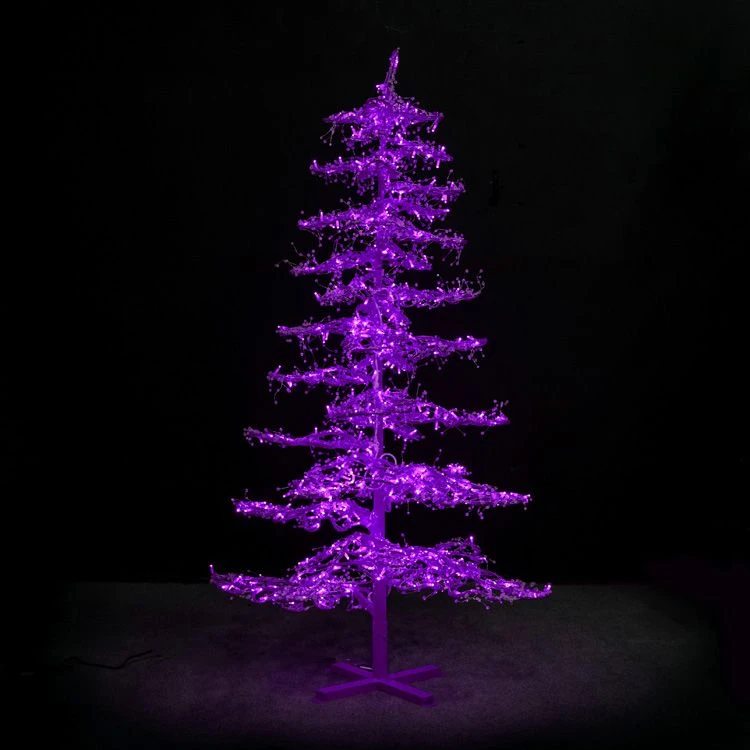 7' Ice Sculpture Christmas Tree - Purple 1 7' Ice Sculpture Christmas Tree - Purple
