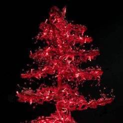 11' Ice Sculpture Christmas Tree - Red 10 11' Ice Sculpture Christmas Tree - Red -The King Of Christmas 3d 11006 rd c