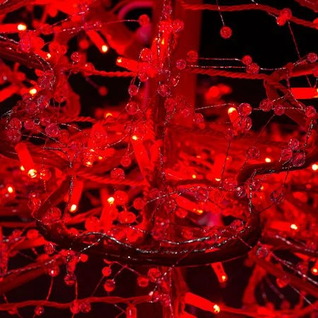 11' Ice Sculpture Christmas Tree - Red 5 11' Ice Sculpture Christmas Tree - Red - Image 5