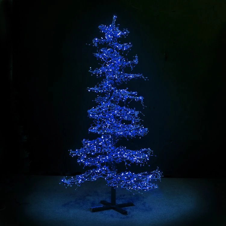 9' Ice Sculpture Christmas Tree - Blue 1 9' Ice Sculpture Christmas Tree - Blue