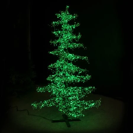 9' Ice Sculpture Christmas Tree - Green 2 9' Ice Sculpture Christmas Tree - Green - Image 2