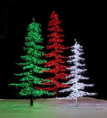 7' Ice Sculpture Christmas Tree - Red 5 7' Ice Sculpture Christmas Tree - Red - Image 5