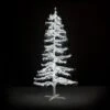 7' Ice Sculpture Christmas Tree - Pure White
