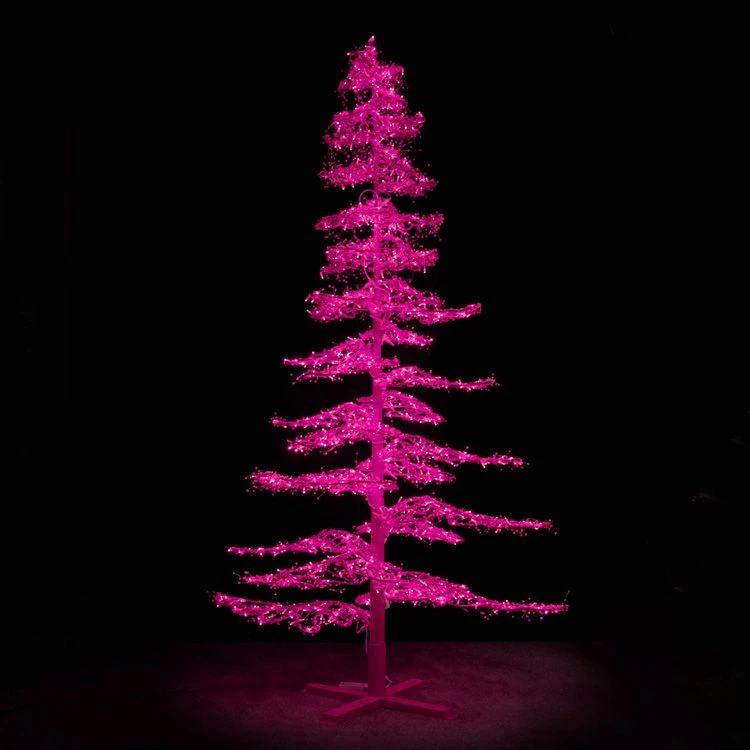 11' Ice Sculpture Christmas Tree - Pink 1 11' Ice Sculpture Christmas Tree - Pink