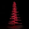 7' Ice Sculpture Christmas Tree - Red