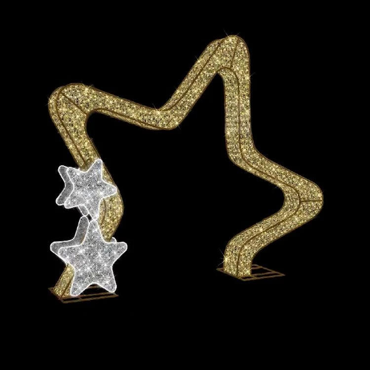 11' 3D Christmas Star Arch 1 11' 3D Christmas Star Arch