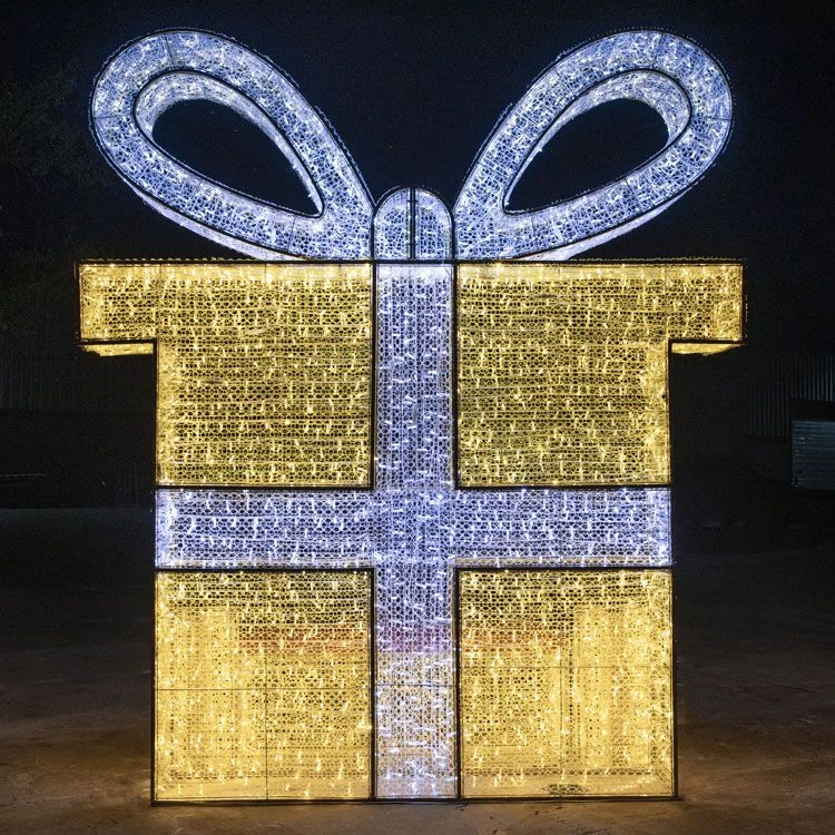 9.10' 3D Christmas Present - Photo Op Display 2 9.10' 3D Christmas Present - Photo Op Display - Image 2