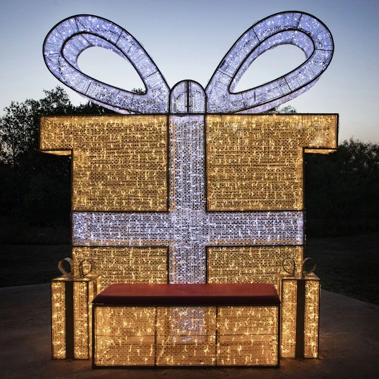 9.10' 3D Christmas Present - Photo Op Display 8 9.10' 3D Christmas Present - Photo Op Display - Image 8