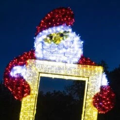 11.9' 3D Santa Photo Frame - Photo Op Display 10 11.9' 3D Santa Photo Frame - Photo Op Display -The King Of Christmas 3d 11029 f