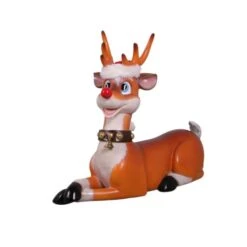 2.75' Funny Reindeer Lying Down