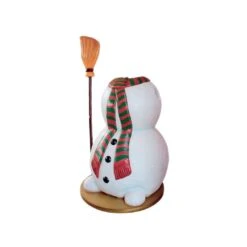 6' Snowman W/Broom Photo Op
