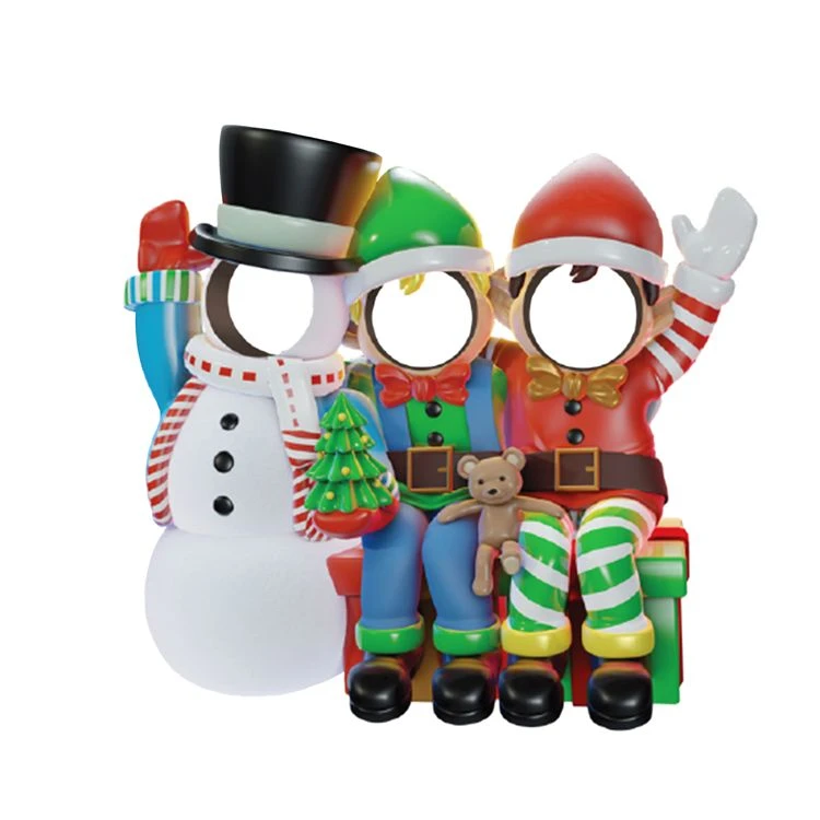 5.5' Snowman And Friends Photo Opt 1 5.5' Snowman And Friends Photo Opt