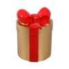 1.8' Gold Present With Red Bow