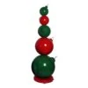 7' Ornament Stack - Red/Green